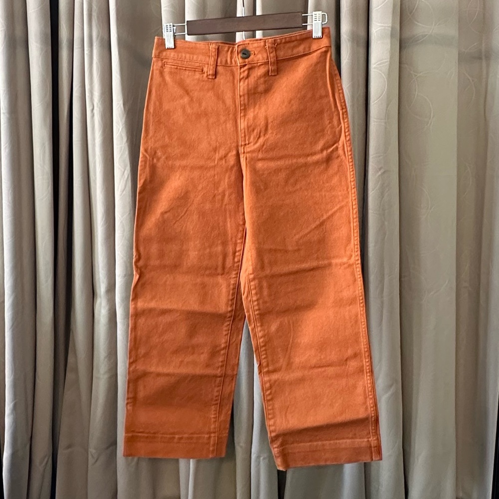 Madewell Slim Emmett Wide Leg Crop Pants, Size 26